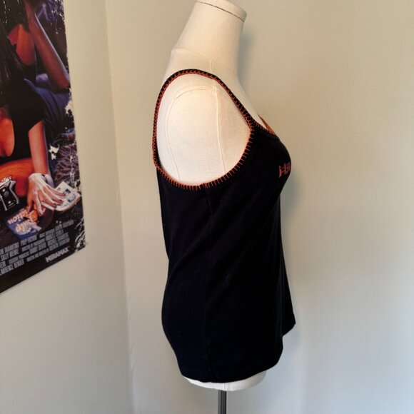 Harley Davidson 2004 Black and Orange Casual Tank Top - Picture 6 of 9